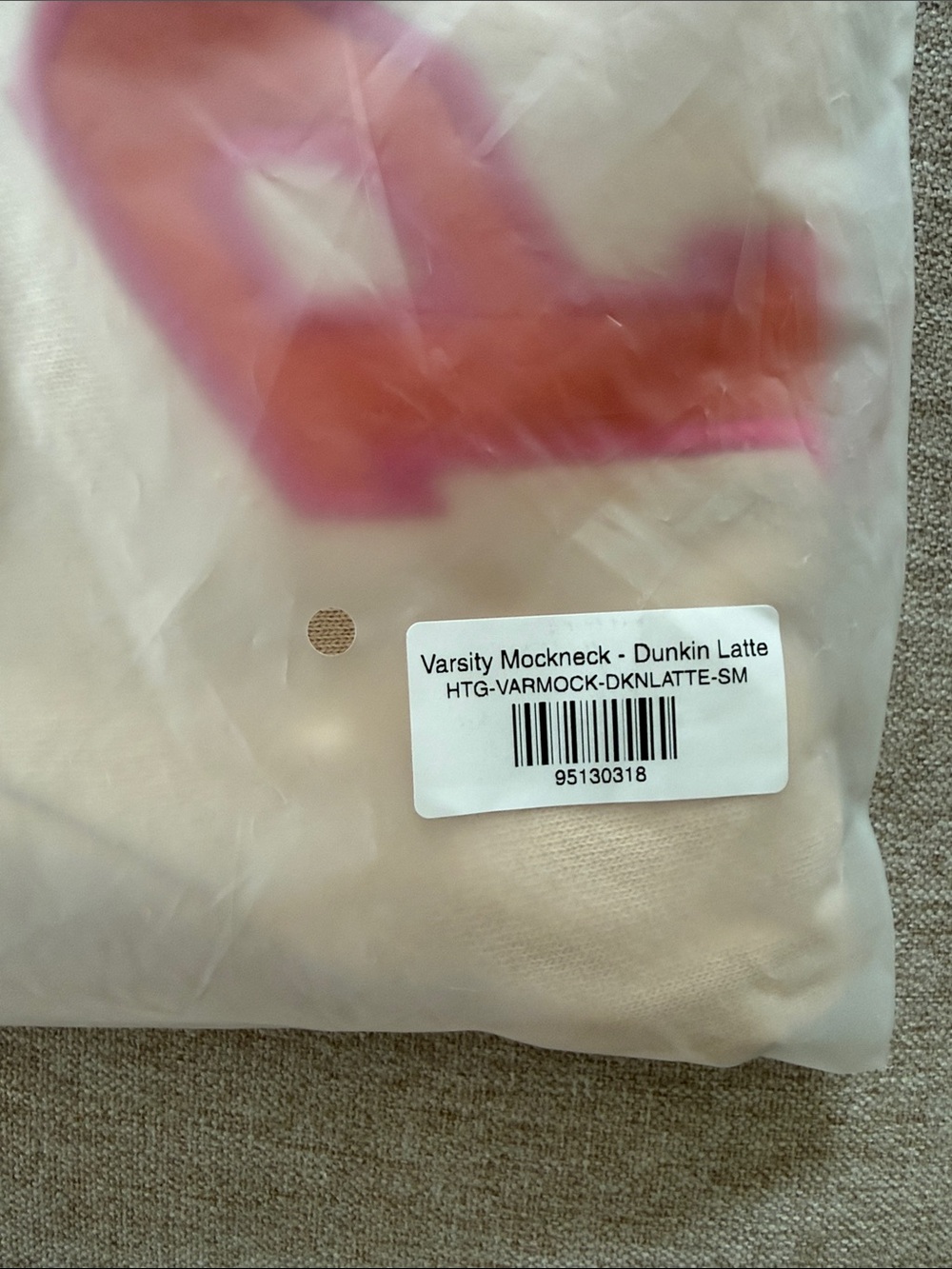 Parke x Dunkin' Varsity Mockneck - NEW IN BAG - Picture 5 of 8